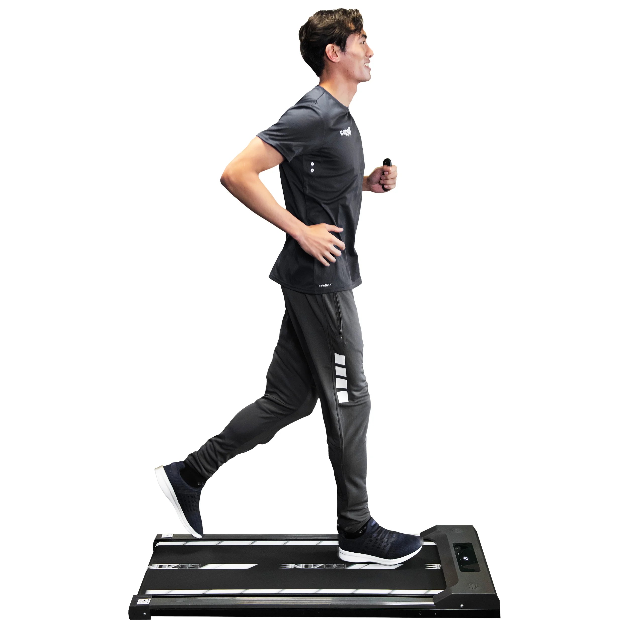 under Desk Exercise Treadmill with Remote, Walking Pad for Home and Office, Adjustable Speeds, White and Black