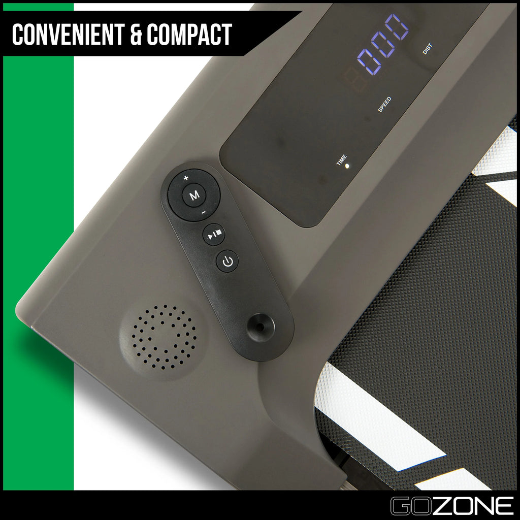 under Desk Exercise Treadmill with Remote, Walking Pad for Home and Office, Adjustable Speeds, White and Black