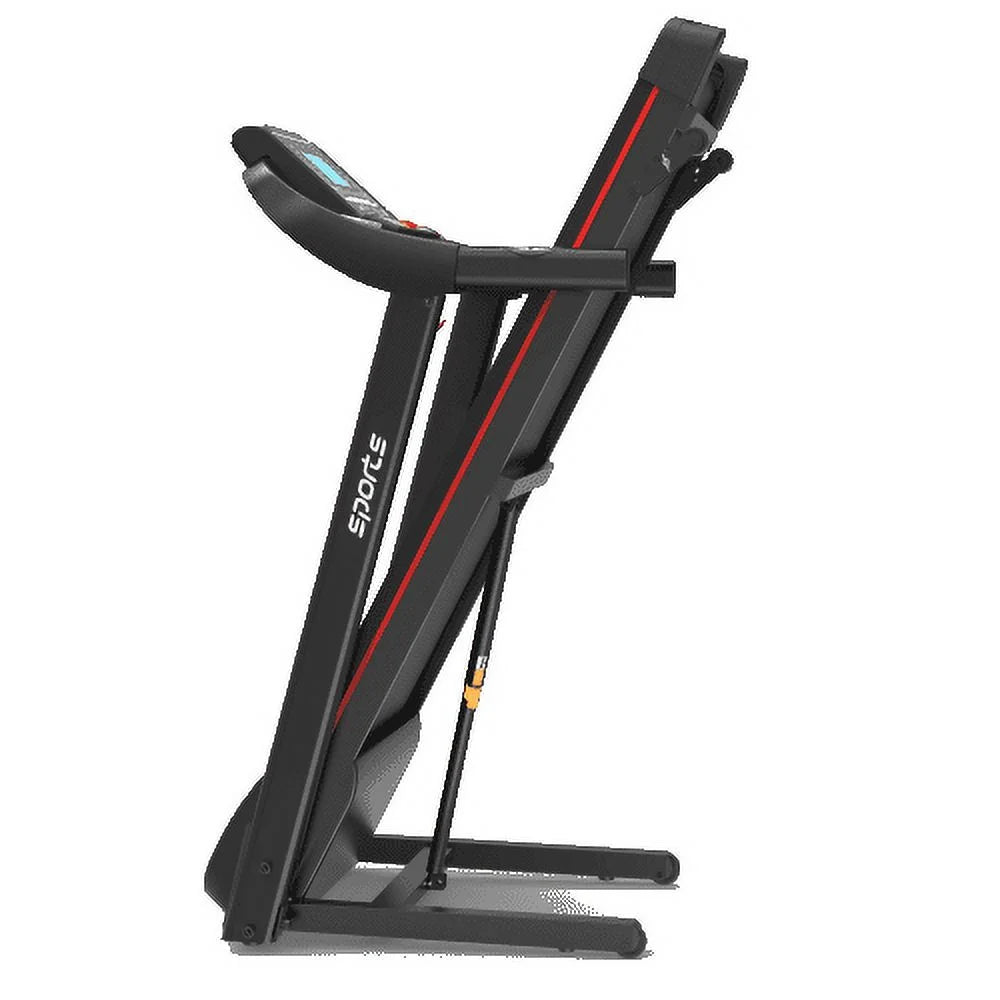 Foldable Treadmill with Incline, Fitshow App Folding Treadmill for Home Workout, Electric Walking Treadmill Machine 5" LCD Screen 250 LB Capacity Bluetooth Music