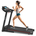Foldable Treadmill with Incline, Fitshow App Folding Treadmill for Home Workout, Electric Walking Treadmill Machine 5" LCD Screen 250 LB Capacity Bluetooth Music