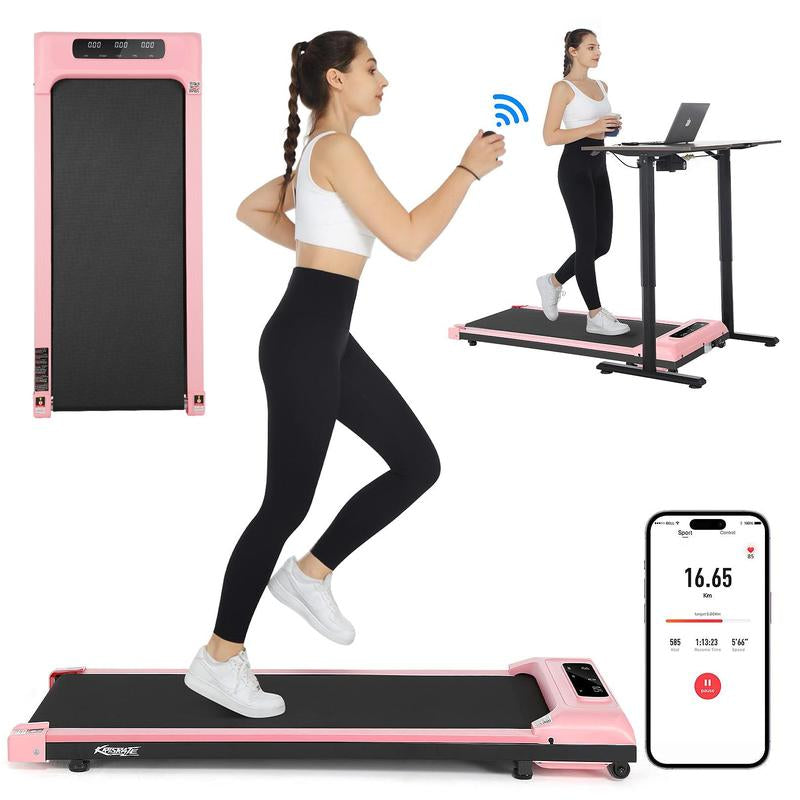 【Live】Ancheer Compact Treadmill - Bright Colors, Adjustable Speeds, and Cushioned Comfort for Home Fitness Enthusiasts Home Workout Equipment