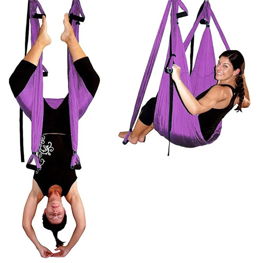 Anti-Gravity Yoga Belts and Hammock for Strength and Decompression Inversion Training - Model EF0012