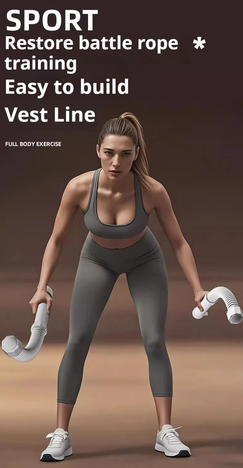 2pcs Cordless Battle Rope Multifunctional Power Training System Arm