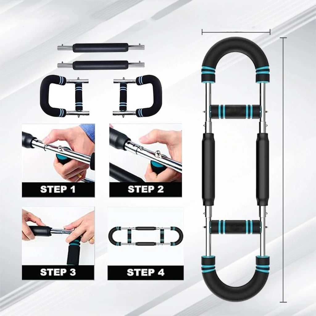 Adjustable Arm Trainer With Resistance Bands Detachable Chest Expander