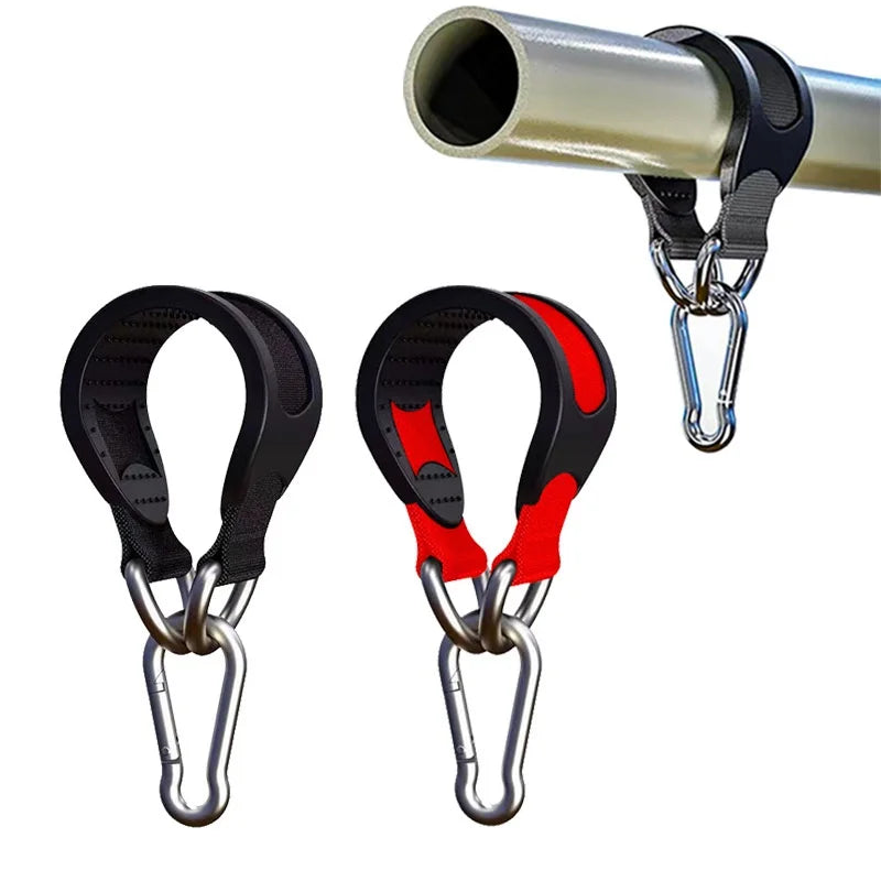 2Pcs Nylon Sling with Metal Hook - Versatile Gym Accessory for