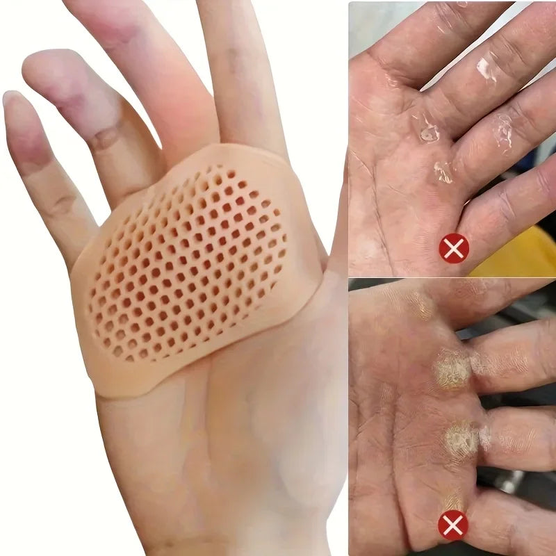 4Pcs Honeycomb Silicone Hand Pads Unisex Reusable Non-Slip Fintess