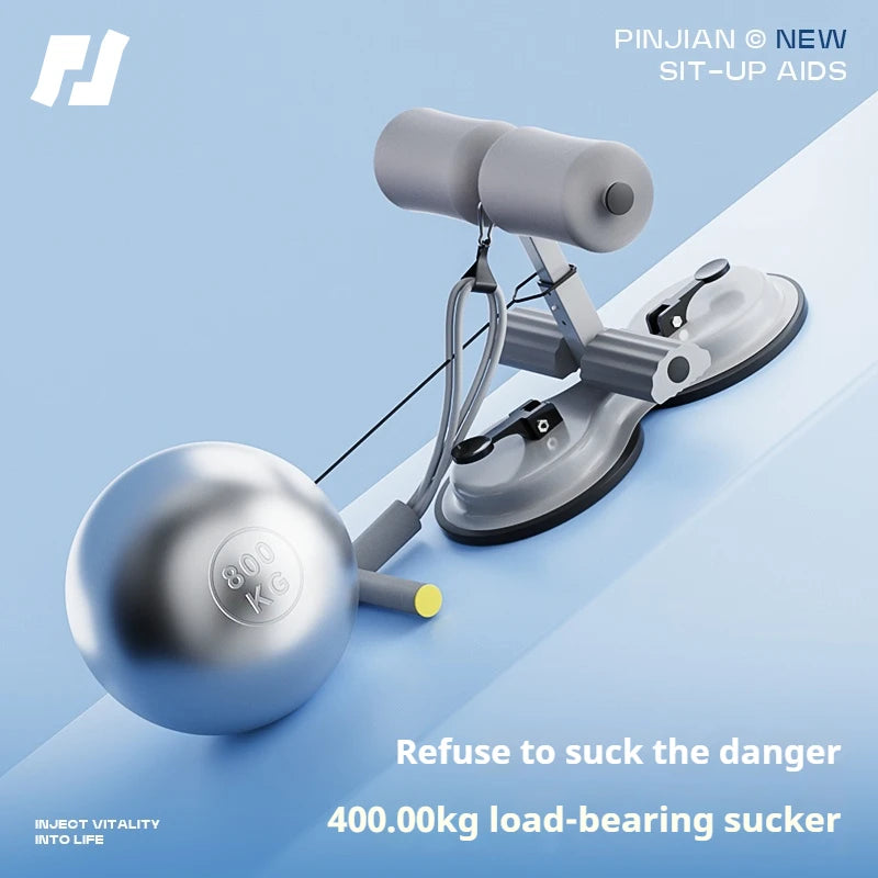 Portable Sit Up Assistant With Tension Rope Fitness Equipment Support