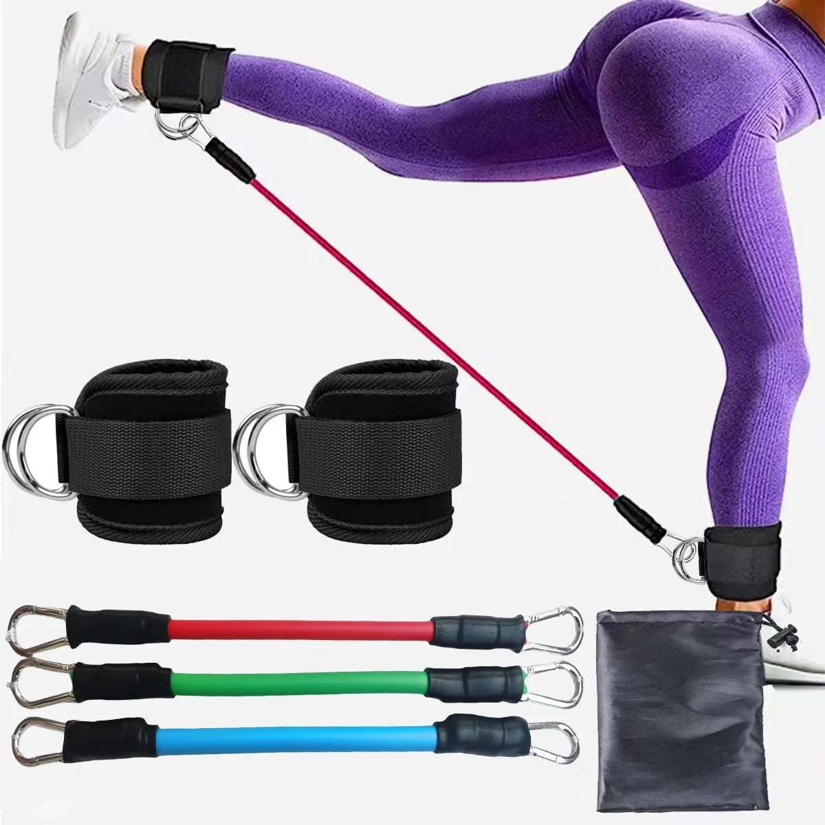 TPE Resistance Bands Ankle Straps Fitness Booty Band Squat Glute