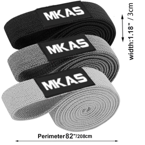 MKAS Long Resistance Loop Band Set Unisex Fitness Yoga Elastic Bands