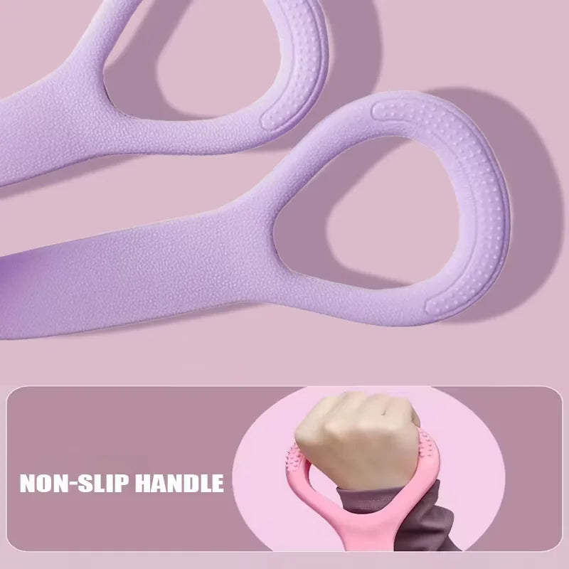 8 Fitness Workout Resistance Band Arm Back Shoulder Exercise Elastic