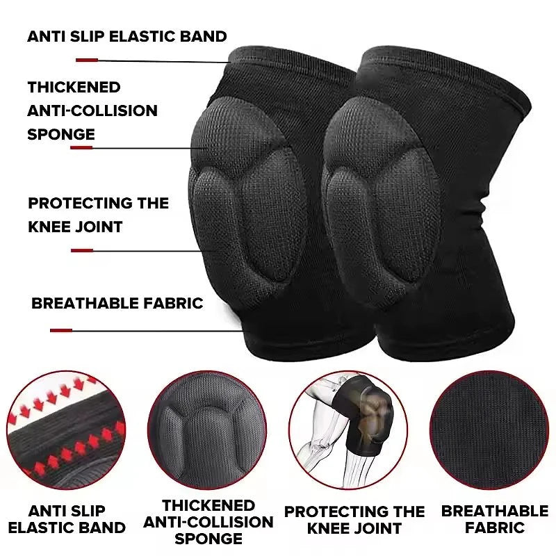 Thickened Protective Sports Knee Pads for Men and Women Anti Slip Knee