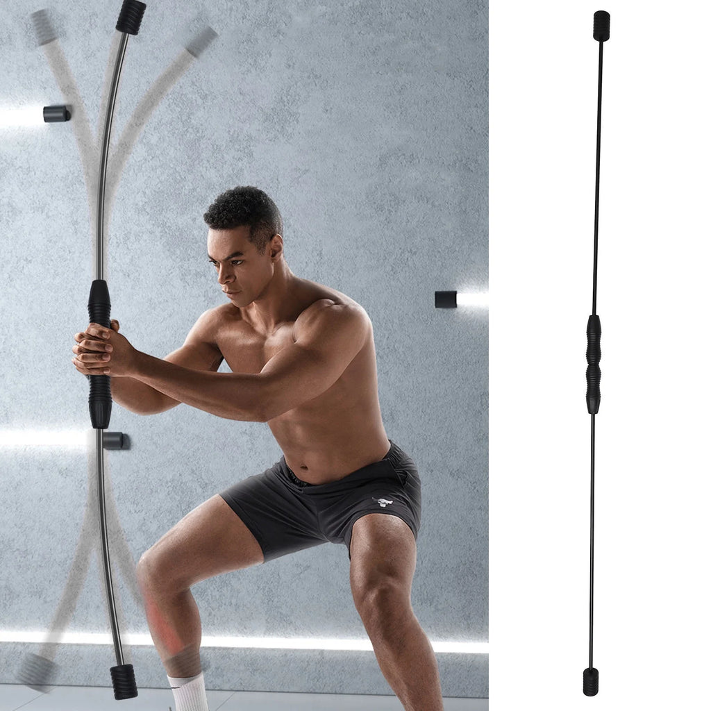 Exercise Stick 1Set Fitness Bar Elastic 300 Vibrations per Hour Home Workout