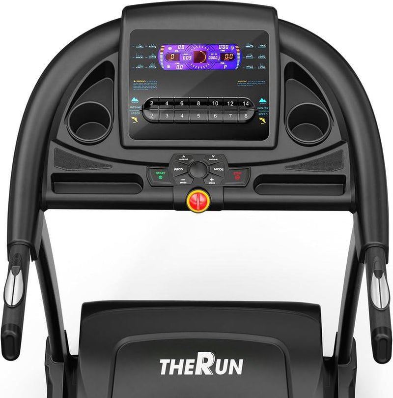 Incline Treadmill, Treadmill for Running and Walking, 300 Lbs Capacity Treadmill with Auto Incline, Wide Belt, 3.5HP, App, Heart Rate, Black Home Gym Equipment Home Exercise Equipment