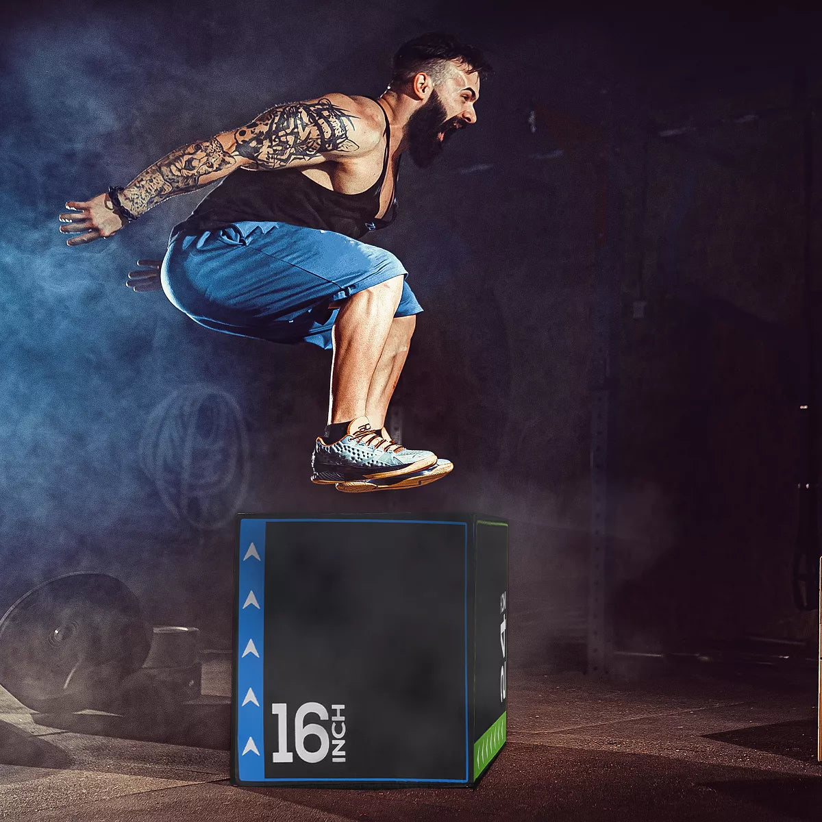 Balancefrom Fitness Versatile Durable Anti-Slip 3-In-1 Foam Plyometric Jumping Exercise Box