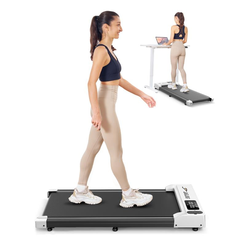 【Fitnessgift】Jagjog JT51 Foldable Treadmill Walking Pad Auto-Align Belt LED Display Knee Protection Remote Control Shock Proof Clear LED Tracking Home Fitness