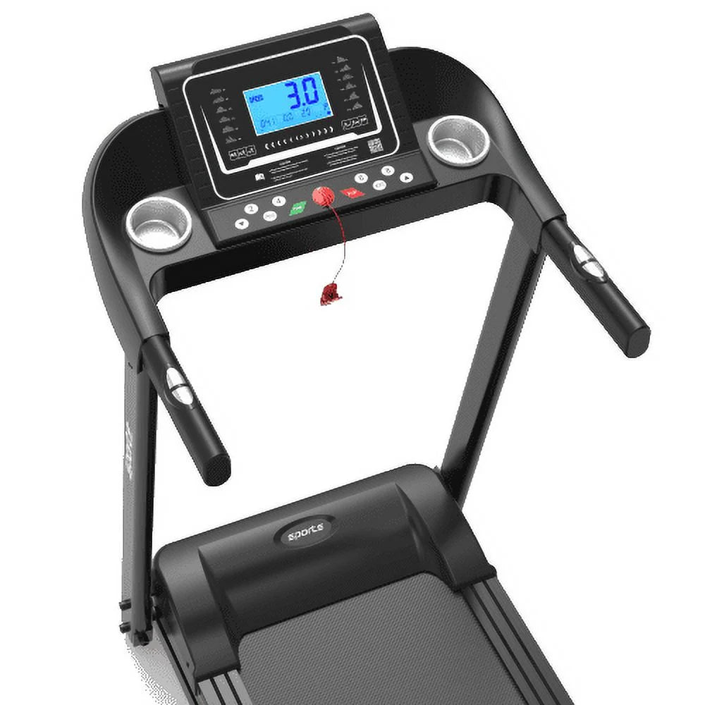 Foldable Treadmill with Incline, Fitshow App Folding Treadmill for Home Workout, Electric Walking Treadmill Machine 5" LCD Screen 250 LB Capacity Bluetooth Music