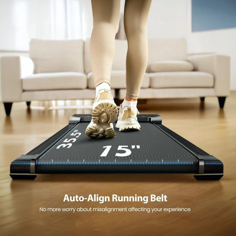 【Fitnessgift】Jagjog JT51 Foldable Treadmill Walking Pad Auto-Align Belt LED Display Knee Protection Remote Control Shock Proof Clear LED Tracking Home Fitness