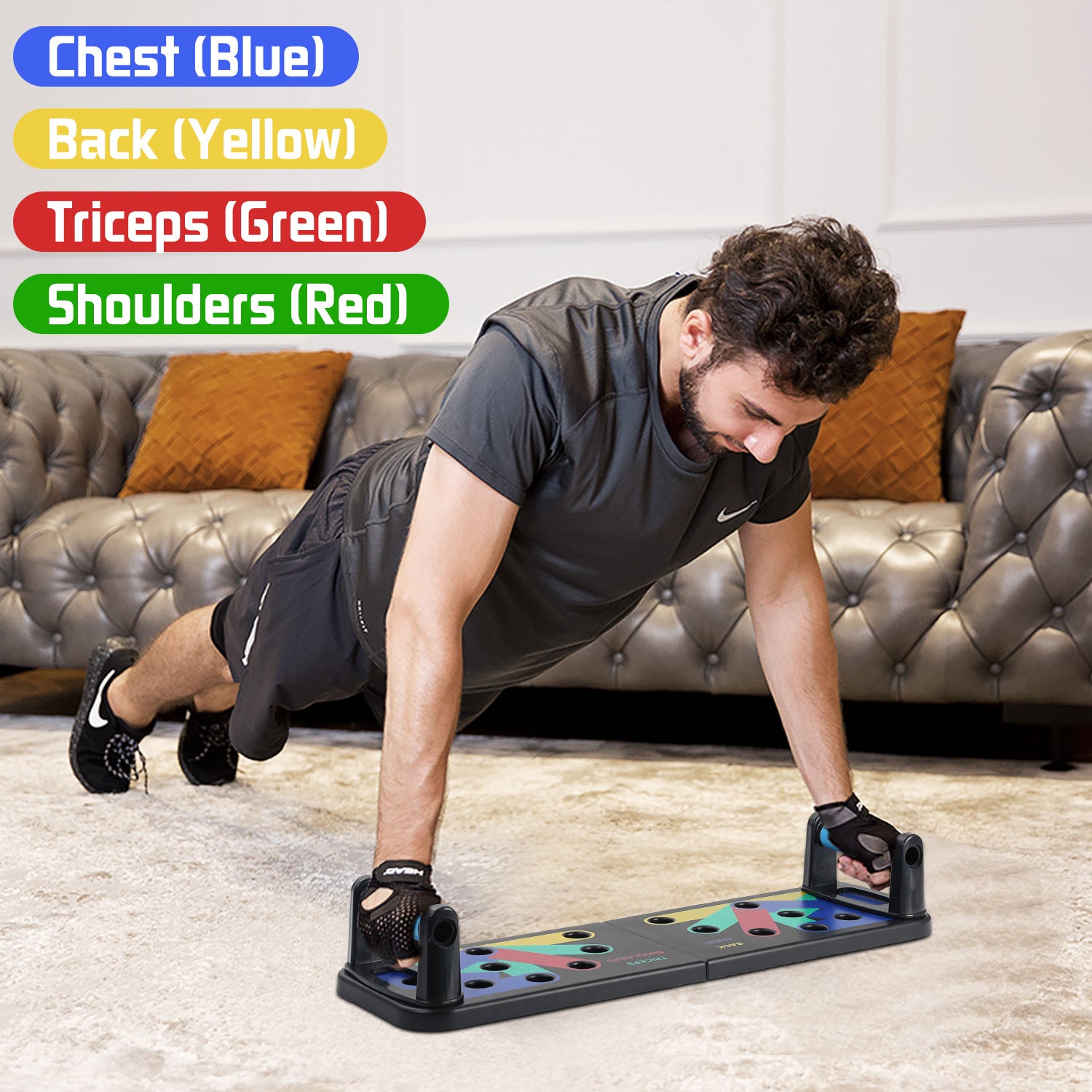 Foldable 9 in 1 Push Up Board for Home Gym