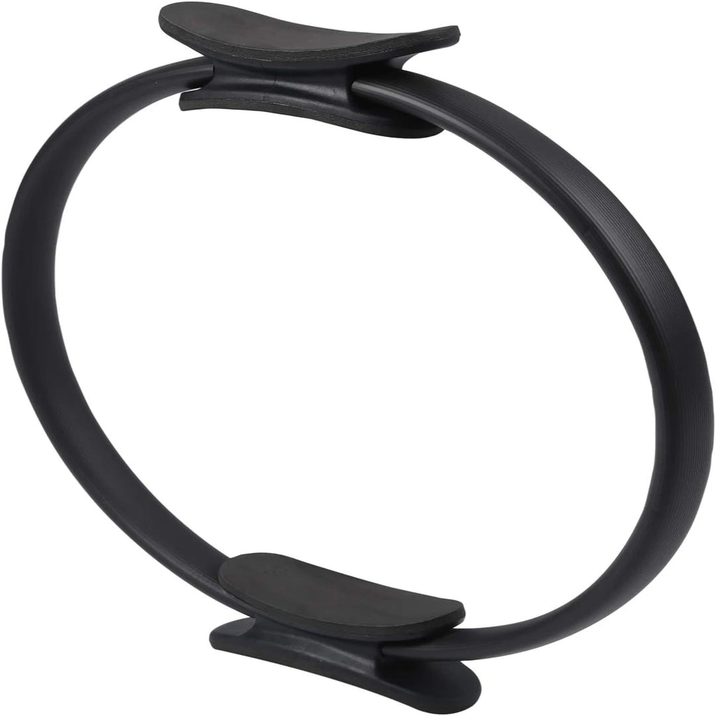 Dedicated Black Exercise Ring for Strength and Flexibility Enhancement for Yoga and Fitness Enthusiasts