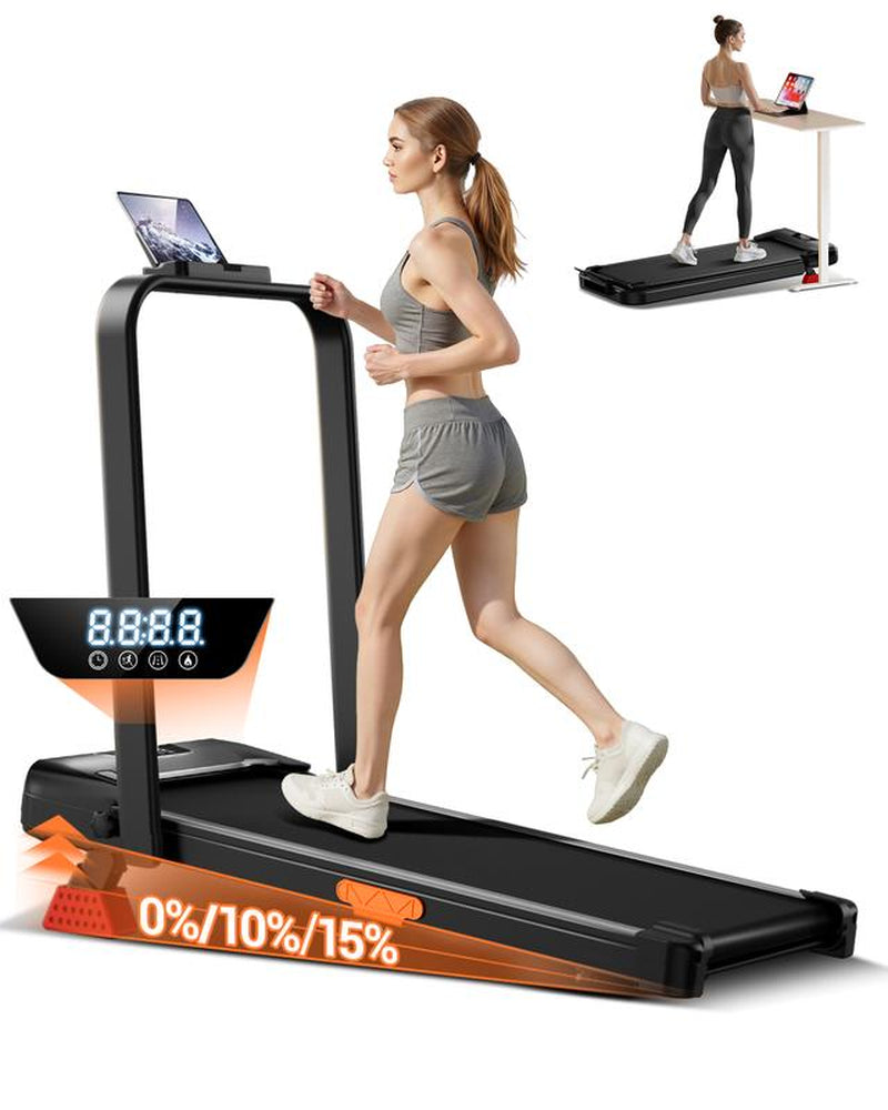 UMAY Fitness under Desk Treadmill, High Definition Big Screen Walking Pad for Home Small, 2.5 HP Quiet Brushless, for Home Office