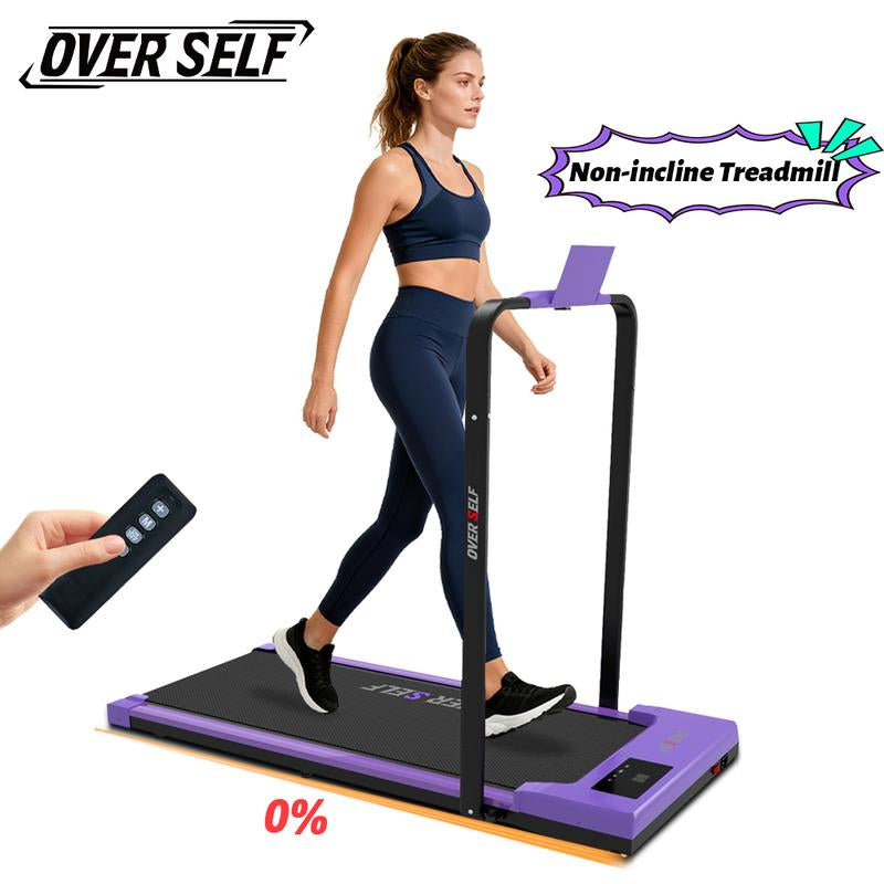 OVER SELF Walking Pad Treadmill, 6.2MPH Portable Folding Treadmill with Handle Remote Control, under Desk Treadmill Easy Storage Home Gym Fitness Equipment Workout Gear