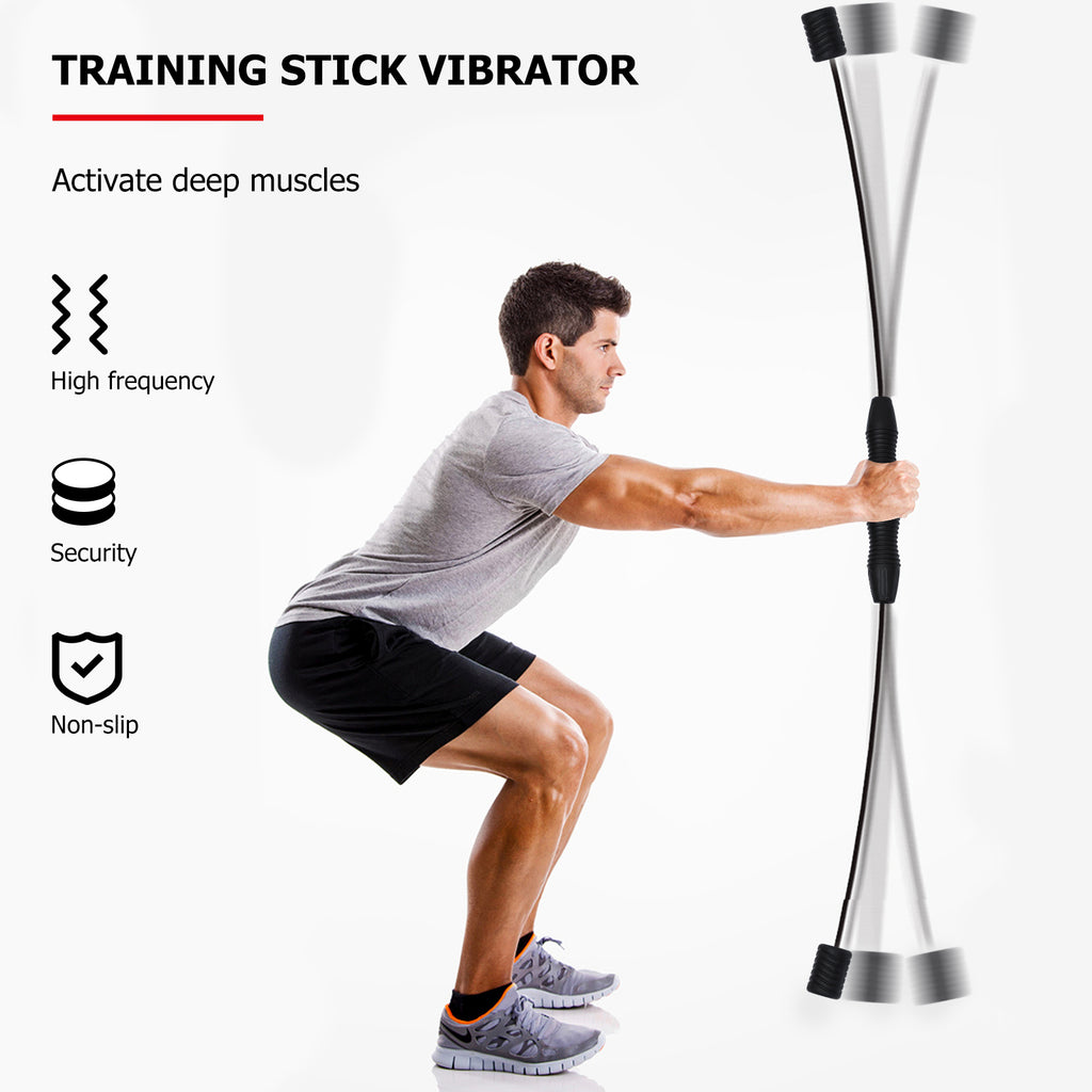 Exercise Stick 1Set Fitness Bar Elastic 300 Vibrations per Hour Home Workout